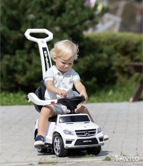 Машина каталка с ручкой Mercedes GL63 толокар