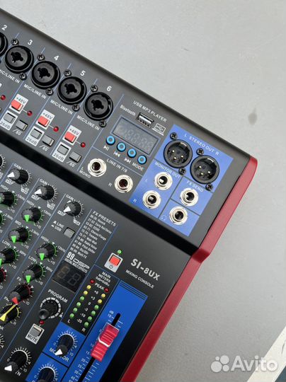 Микшерный пульт на 8 каналов FX + USB + MP3