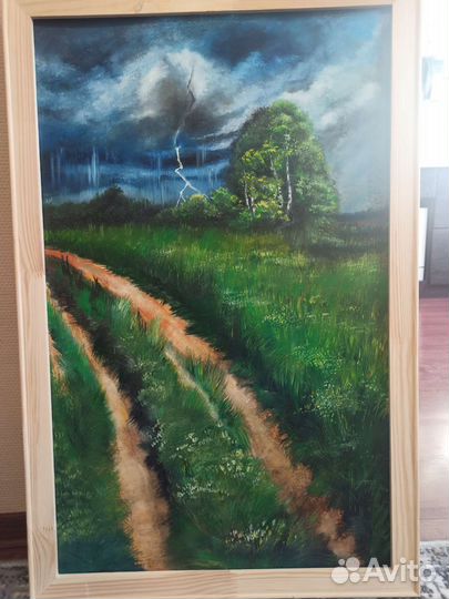 Картина маслом на холсте с подрамником