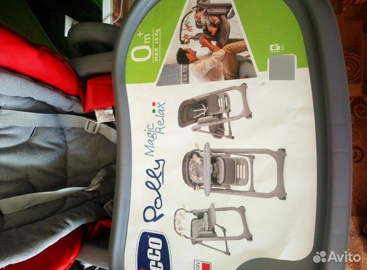 Стульчик для кормления chicco polly magic relax