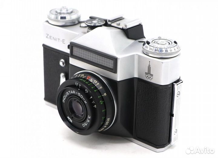 Зенит Е + Индустар 50-2 kit Олимпийский в упаковке