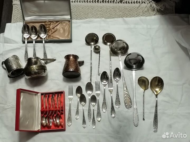Столовые приборы мельхиор СССР