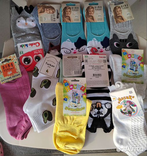 Носки для девочки, новые, размер от 10 до 24