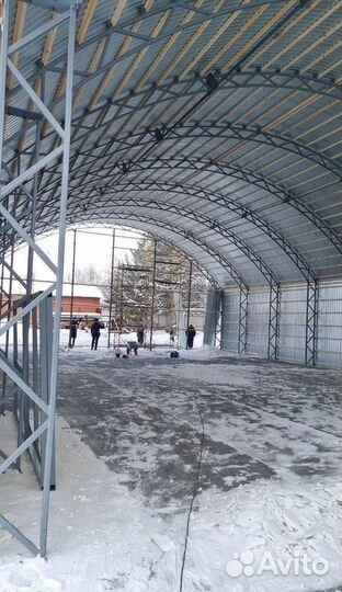 Ангар с монтажем
