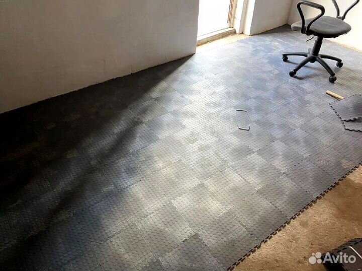 Резиновая плитка для гаража на пол цена