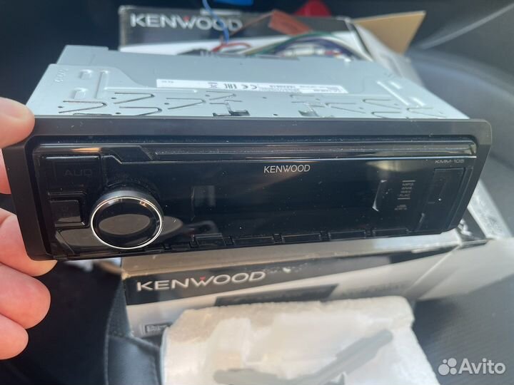 Автомагнитола kenwood KMM-105AY, черный