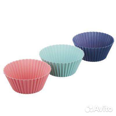 Форма для выпечки кексов набор 16 штук, силикон