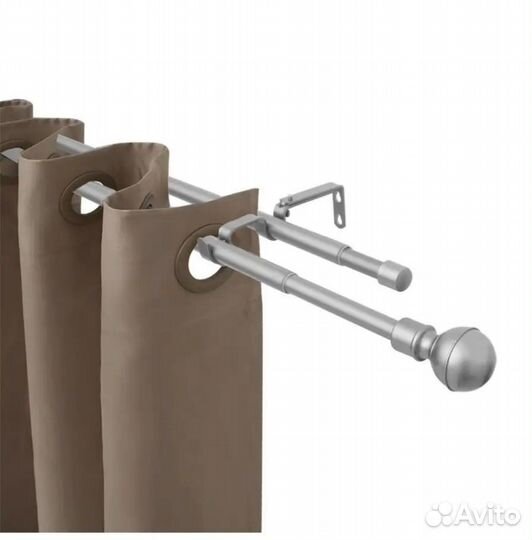 Карниз телескопический раздвижной двухрядный