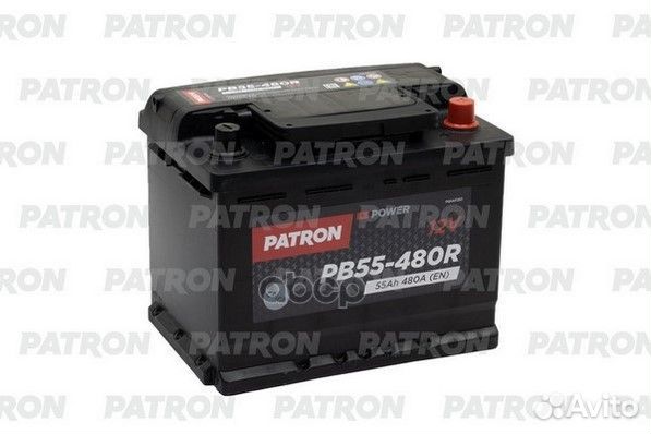 Аккумулятор patron power 12V 55AH 480A ETN 0(R+