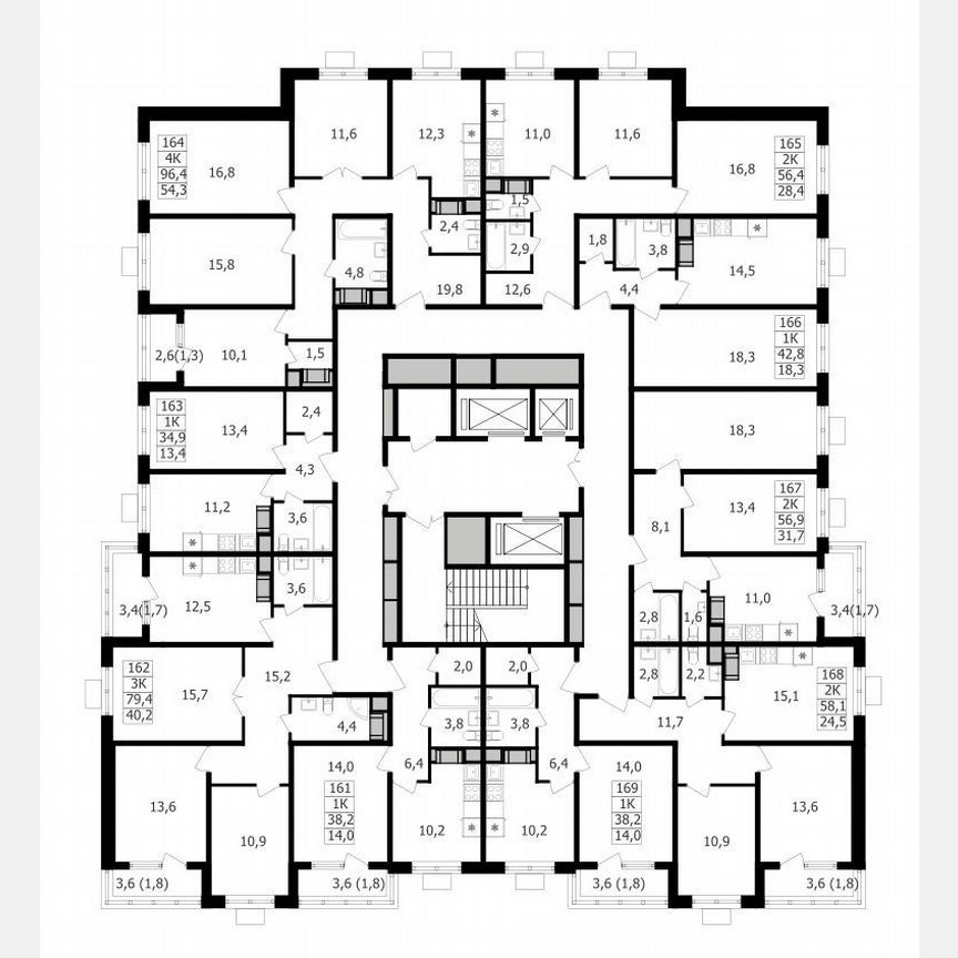 3-к. квартира, 82,9 м², 18/27 эт.