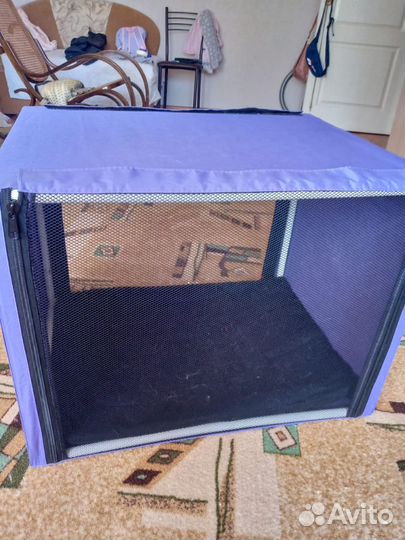 Клетка для кошек выстовочная тканневая разборная