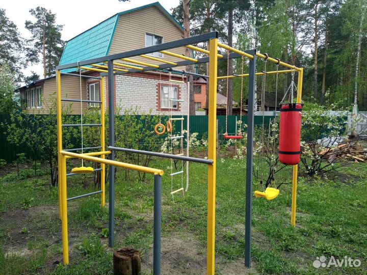 Турник, уличный спортивный комплекс, стойка качели