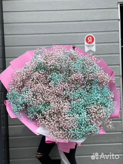 Букет гигант из гипсофил цветы, доставка