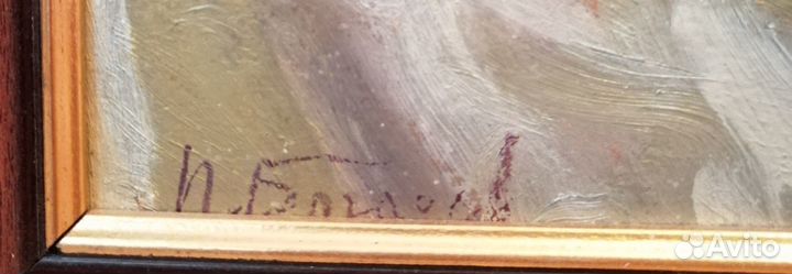 Картина маслом. Полевые цветы. Богачев П. Н