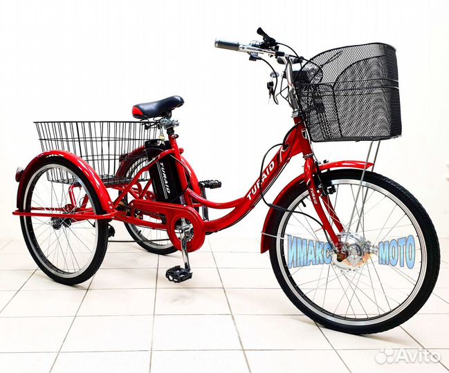 Велосипед (Li-ion) 3-х колёсный Turaid красный