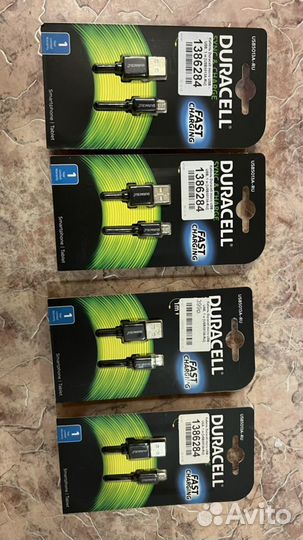 Кабель круглый Duracell micro USB - USB черный 1 м