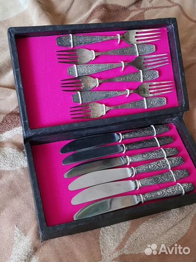 Набор столовых приборов мельхиор СССР