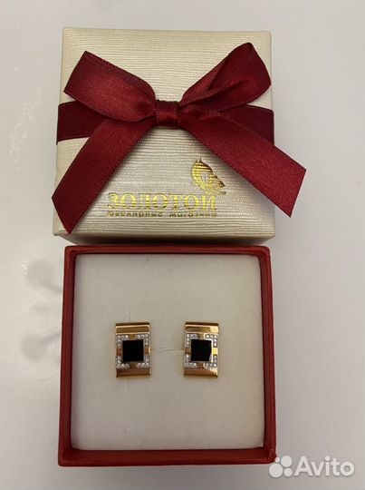 Запонки мужские золотые