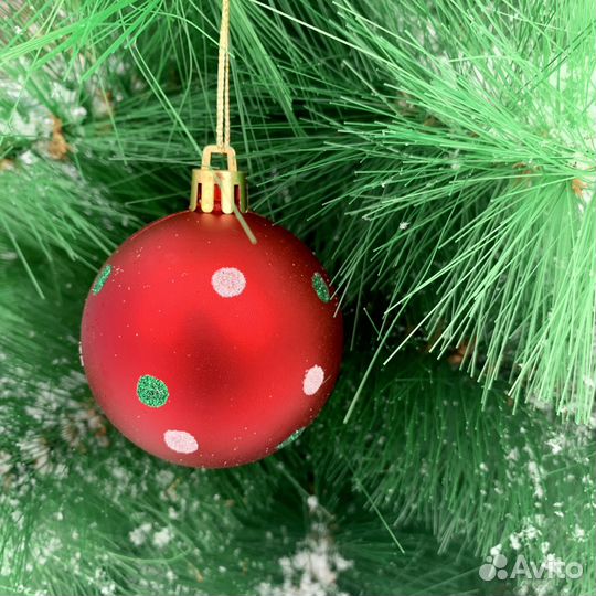 Набор елочных игрушек пластик