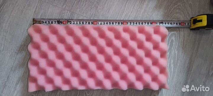 Акустический поролон «Волна»50мм розовый б/у