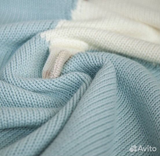 Плед детский вязаный ручная работа