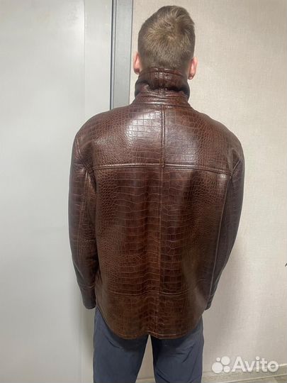 Кожаная куртка мужская 50 52 зимняя