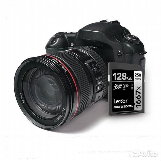 Быстрая карта памяти Lexar 128GB UHS-II V60