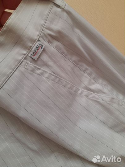 Брюки летние La Perla/ Винтаж хлопок оригинал 44