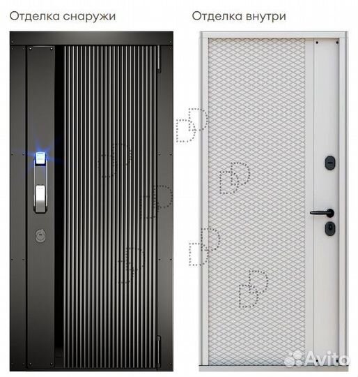 Дизайнерская входная дверь с электро замком DD-119