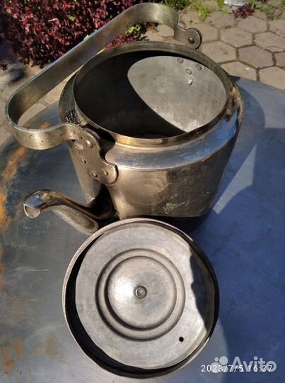 Чайник латунный с никелевым покрытием г. Тула