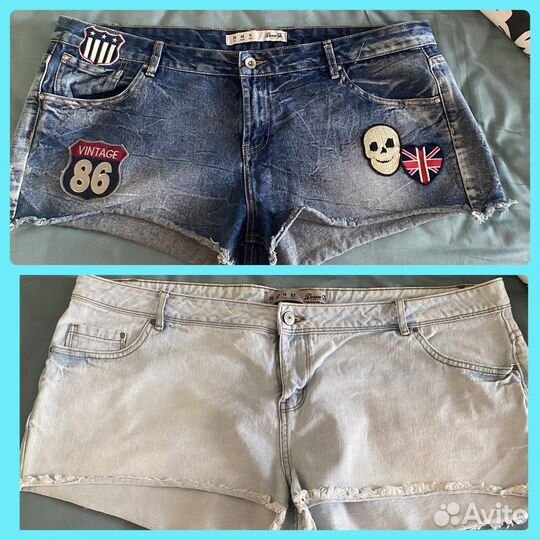 Шорты джинсовые 52-54-56 большого размера