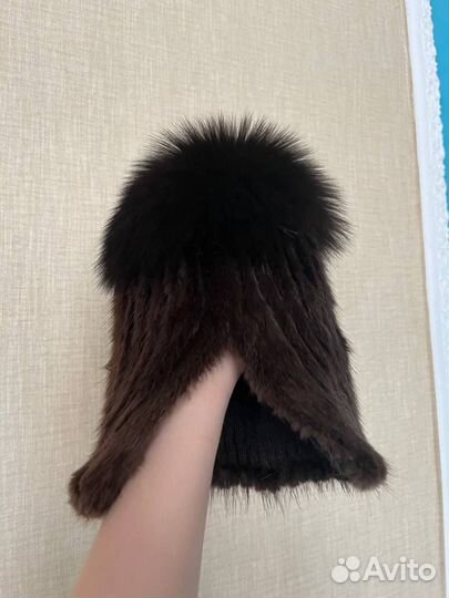 Шапка женская из песца