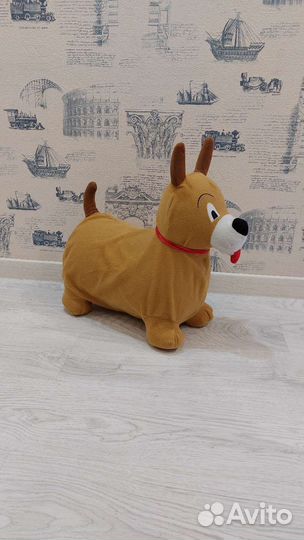 Резиновая собачка-прыгун