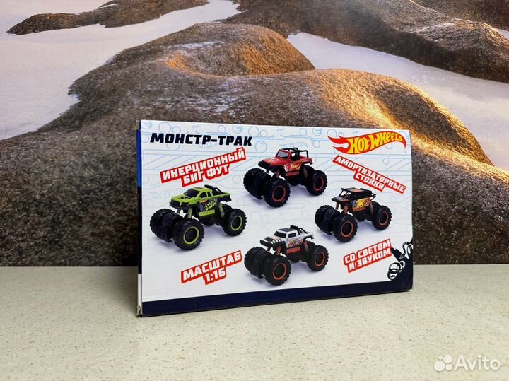 Новый Автомобиль Hot Wheels монстр-трак черный