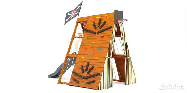 Детская площадка деревянная