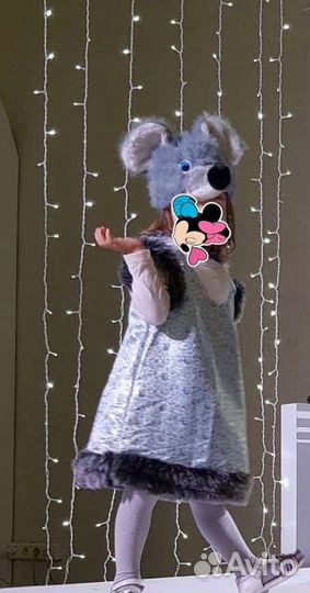 Костюм новогодний для девочки мышка
