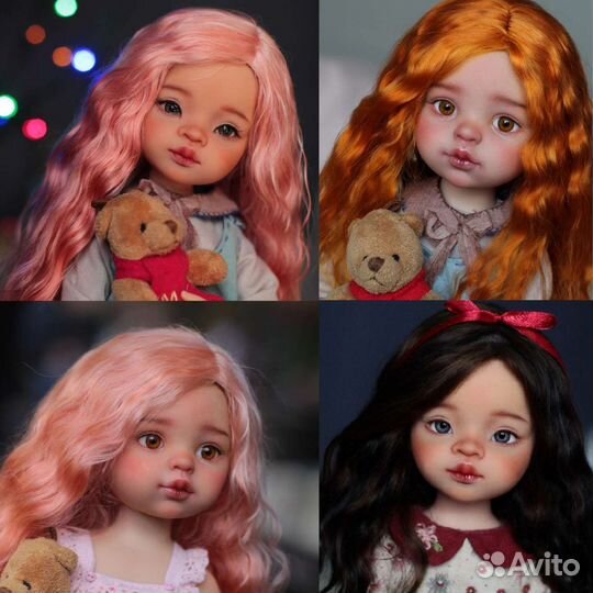 Роспись личика кукле Paola Reina ооак на заказ