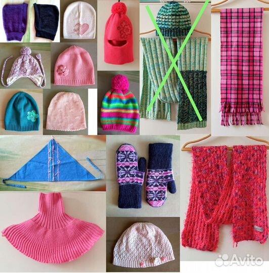 Шапки, шарфы, варежки, манишка