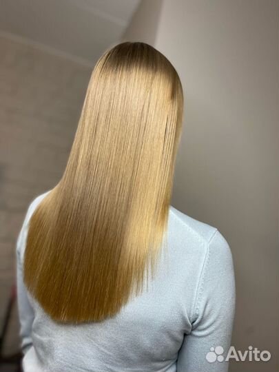 Кератиновое выпрямление волос