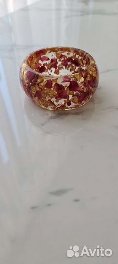 Массивный браслет цветы