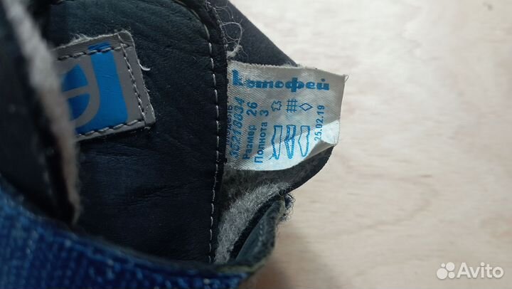 Ботинки демисезонные для мальчика 26