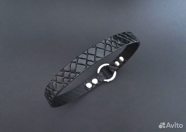 Кожаный ошейник для собак, ошейник для адресника