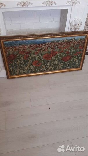 Рама для картины,резьба по дереву,с гобеленом