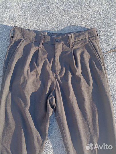 Мужские брюки с защипами черные H&M W31 (M)