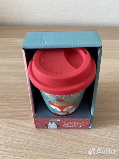 Кружка керамическая с силиконовой крышкой