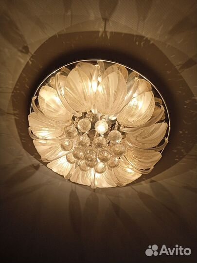 Люстра потолочная светодиодная с пультом бу