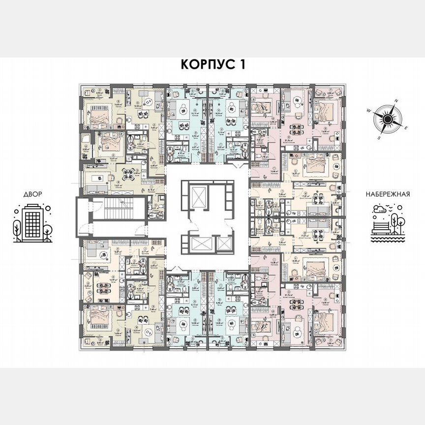 1-к. квартира, 36,4 м², 8/23 эт.