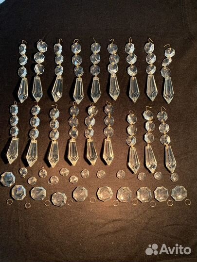 Подвески хрустальные для люстры чсср