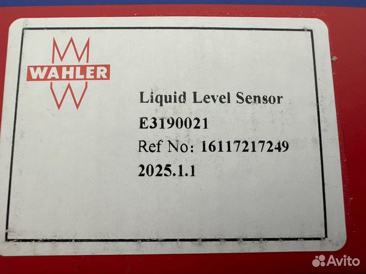 Датчик уровня наполнения BMW 16117217249 Wahler