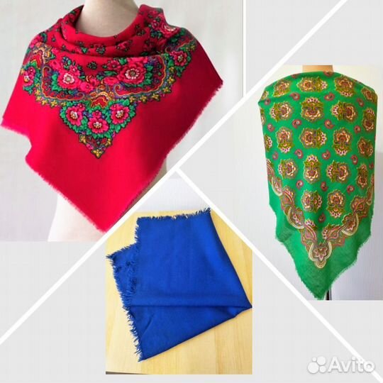 Павлопосадские платки шерсть